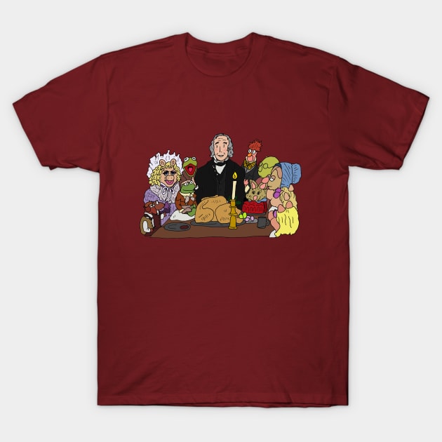 Muppets Christmas Carol - Thankful heart, no writing T-Shirt by JennyGreneIllustration